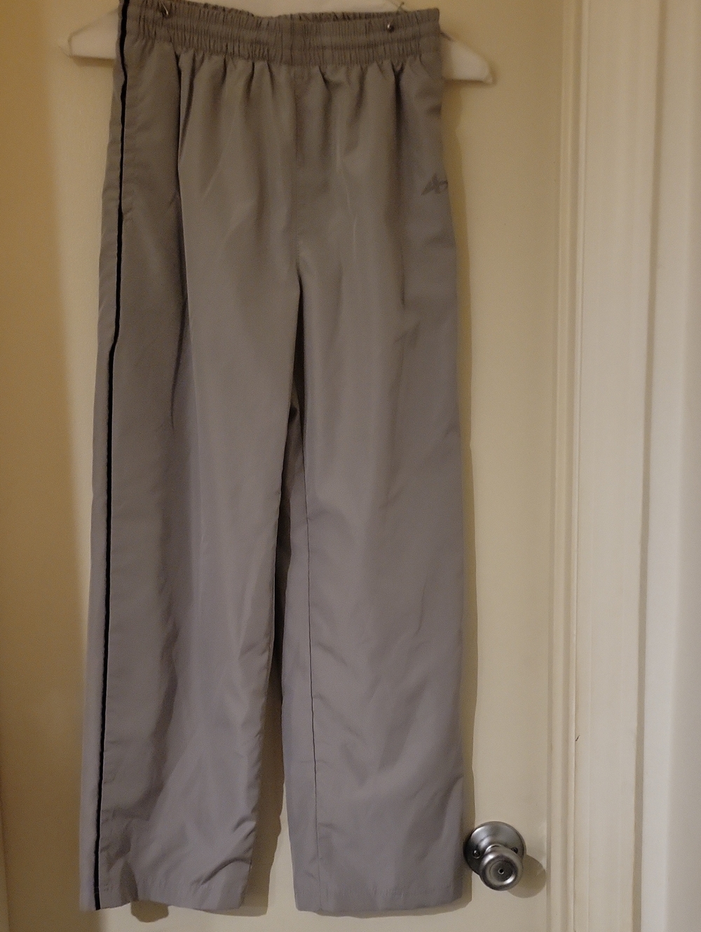 Boys Athletic Track Pants - Light Gray
